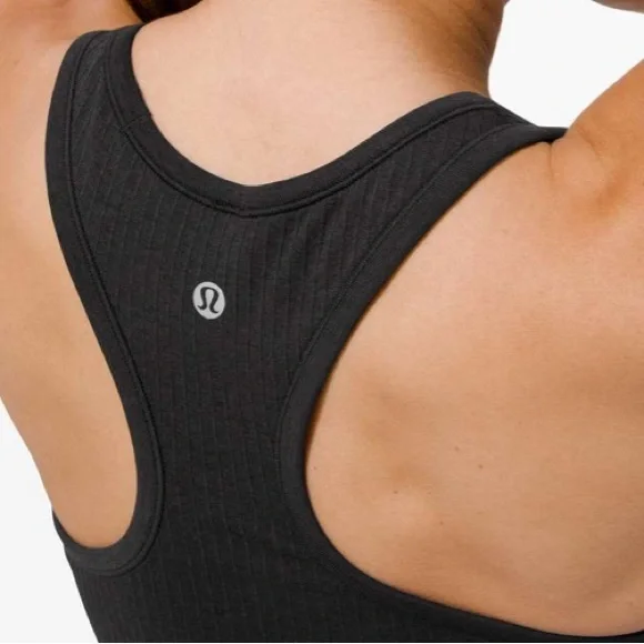 lululemon athletica Black Ebb to street Racerback Crop Top - Picture 2 of 5